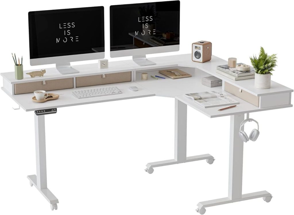 Test du bureau électrique ajustable Fezibo 190*160 cm