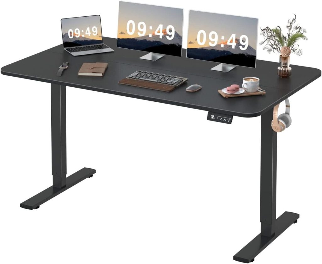 Test : bureau électrique réglable Furmax, 140 cm en noir