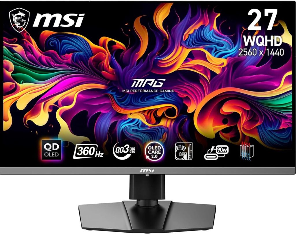 Test écran gaming MSI MPG 271QRX : qD-OLED performant à 360Hz