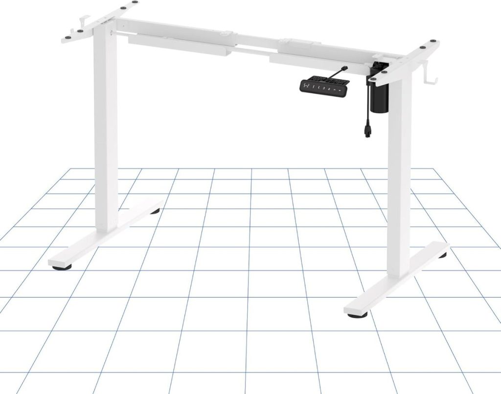 Test du bureau assis-debout électrique Flexispot EF1 : cadre blanc et fonctions avancées