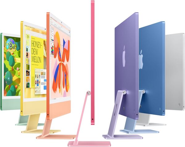 Apple iMac Ordinateur de Bureau Tout-en-Un avec Puce M4, CPU 10 cœurs et GPU 10 cœurs : Conçu pour Apple Intelligence, écran Retina 24'', 16 Go de mémoire unifiée, 512 Go de Stockage SSD ; Vert