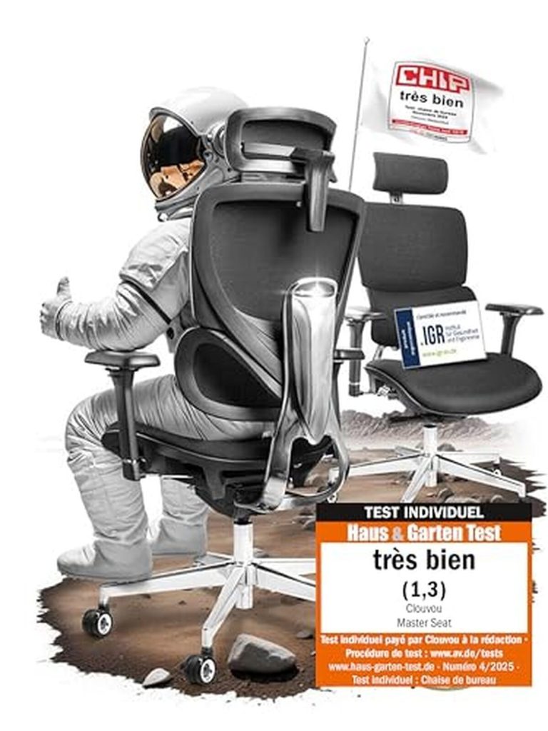 Test de la chaise de bureau ergonomique CLOUVOU MasterSeat