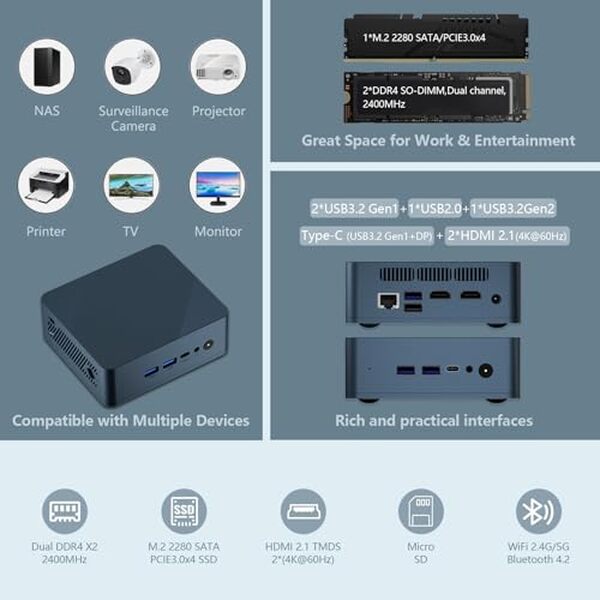 Découvrez le test complet du mini PC Ryzen 5 3550H : un concentré de puissance et polyvalence pour toutes vos activités quotidiennes. Performances, efficacité énergétique, avantages et inconvénients décryptés pour vous convaincre.
