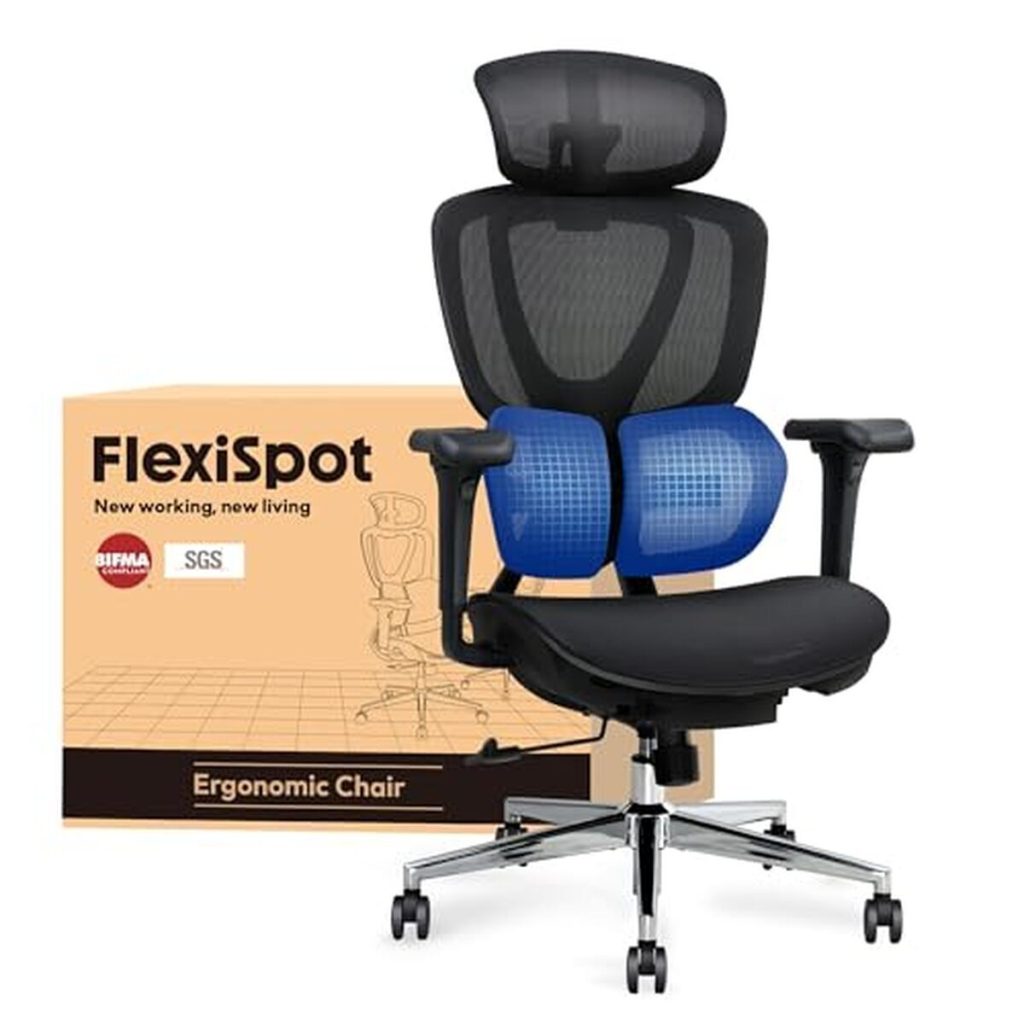 Test chaise de bureau Flexispot C5 ergonomique et réglable